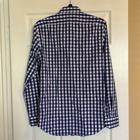 Banana Republic blue and white long sleeve button down shirt size small - Picture 6 of 8